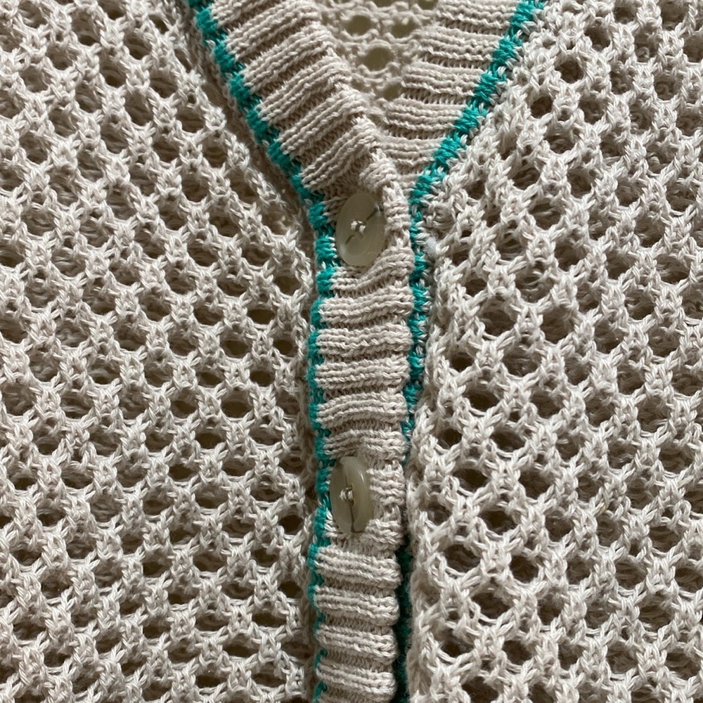 Bcbgeneration Oversized, Crochet, Button Down Car… - image 3